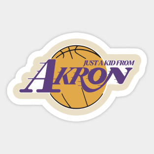 JUST A KID FROM AKRON Sticker